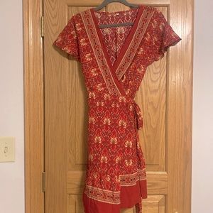 Women’s Printed Wrap Dress